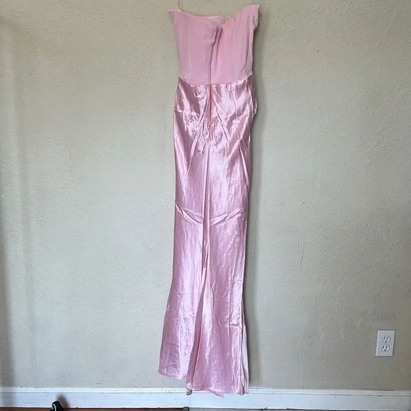 HOUSE OF CB 'Persephone' Rose Shadow‎ Strapless Corset Maxi NWOT size S